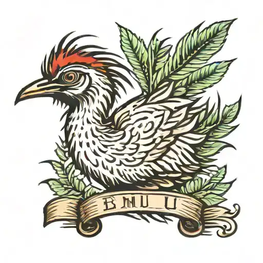 emu tattoo design idea