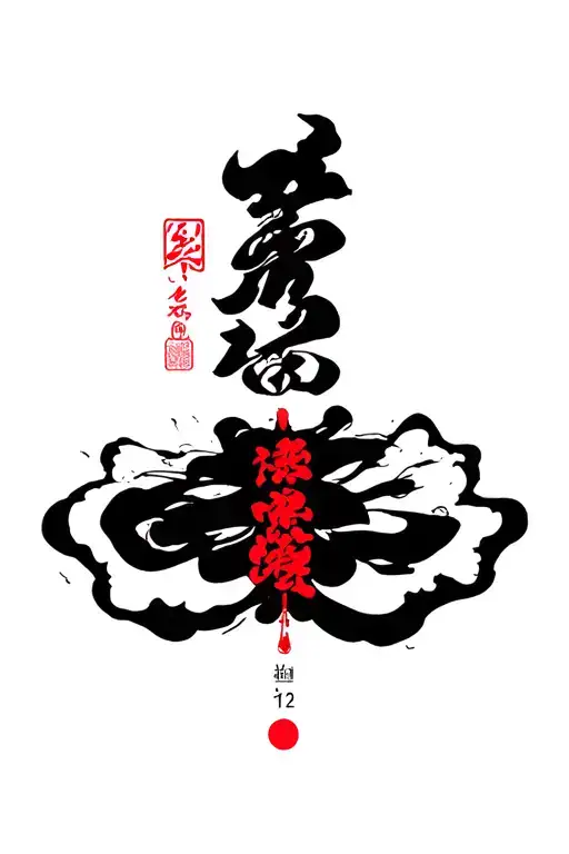 blood type 2 positive tattoo design idea