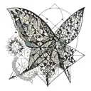 I want an original joint tattoo for my two cousins ​​(Elisa and Clare), my sister (Inès) and my little cousin tattoo design idea