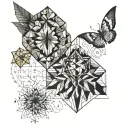 I want an original joint tattoo for my two cousins ​​(Elisa and Clare), my sister (Inès) and my little cousin tattoo design idea