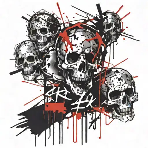 death innocence risk kids tattoo design idea