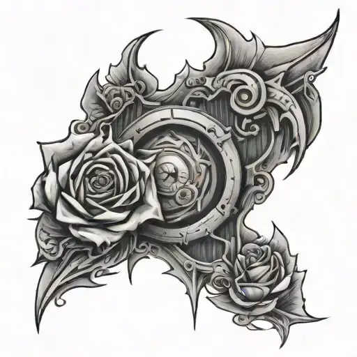 flatline tattoo design idea