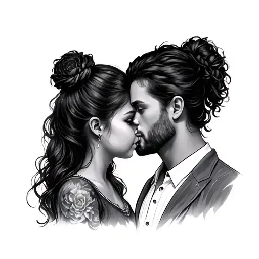 Daughter And Father Matching tattoo design idea