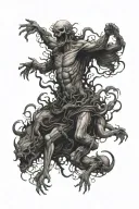 hundreds of souls escaping the pits of hell crawling over one another scratching their way out  tattoo design idea