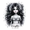 daughter name Aura tattoo design idea