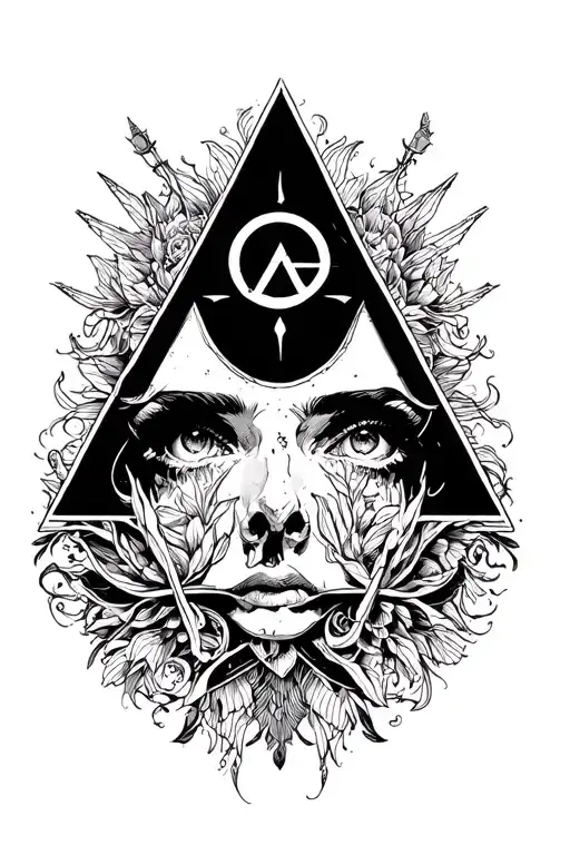 Illuminati tattoo design idea