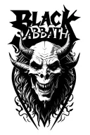Black Sabbath devil logo tattoo design idea