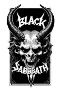 Black Sabbath devil logo tattoo design idea