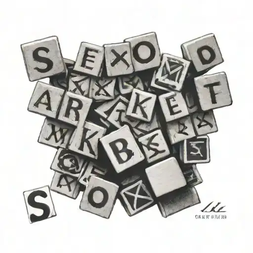 Scrabble Tile tattoo design idea