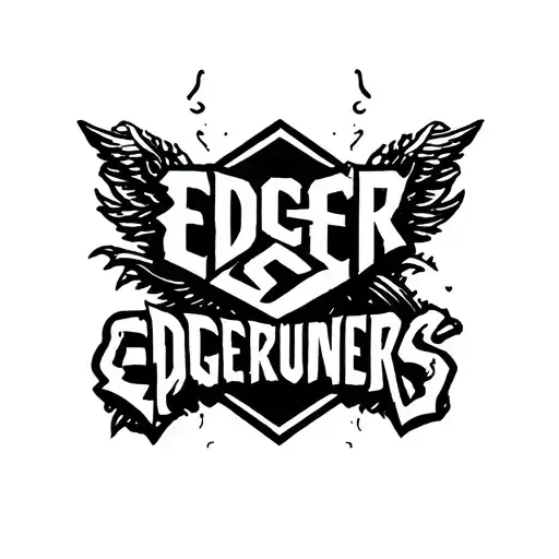 edgerunners logo tattoo design idea