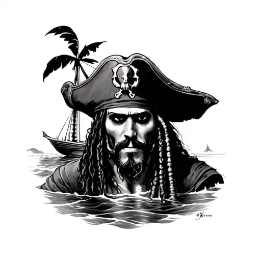 Pirates Of The Caribbean tattoo design idea