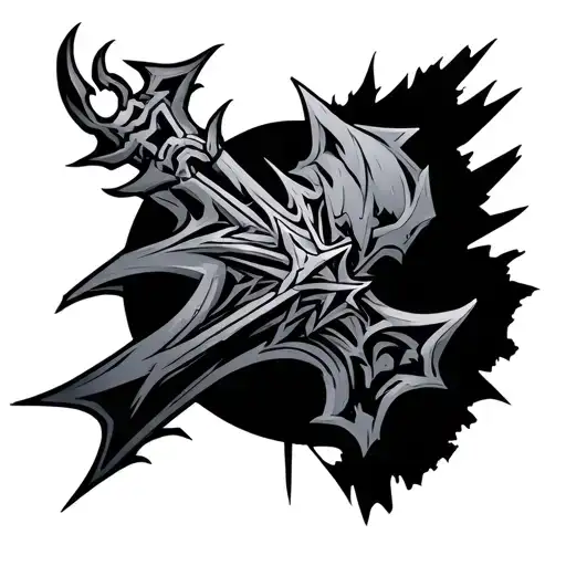 Warframe Excalibur tattoo design idea