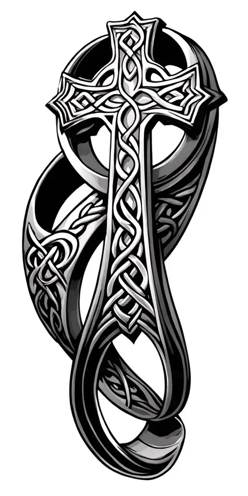 Celtic cross tattoo Ireland family clad agh ring tattoo tattoo design idea