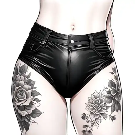 femboy bottom tattoo design idea