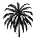 Ankle Palm Tree tattoo design idea