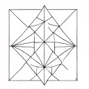 tesseract tiling tattoo design idea