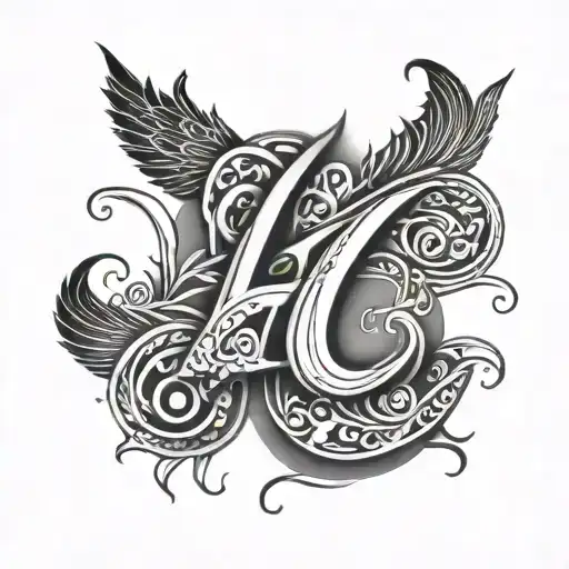 777 numbers tattoo design idea