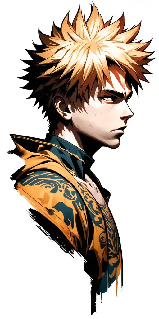 bakugo Katsuki tattoo design idea