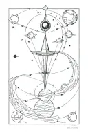stoicism and space themed tattoo tattoo design idea