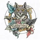 trust no one tattoo design idea