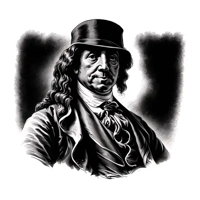 Benjamin Franklin tattoo design idea