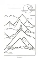 balance sonne berge tattoo design idea