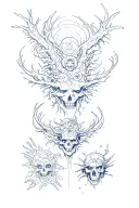7 deadly sins separated tattoo design idea