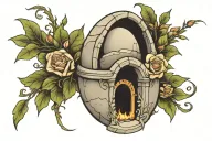 empty tomb  tattoo design idea