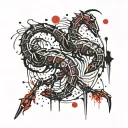 Scorpio and  virgo tattoo design idea