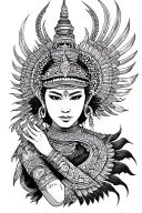 Thai Warrior tattoo design idea