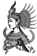 Thai Warrior tattoo design idea
