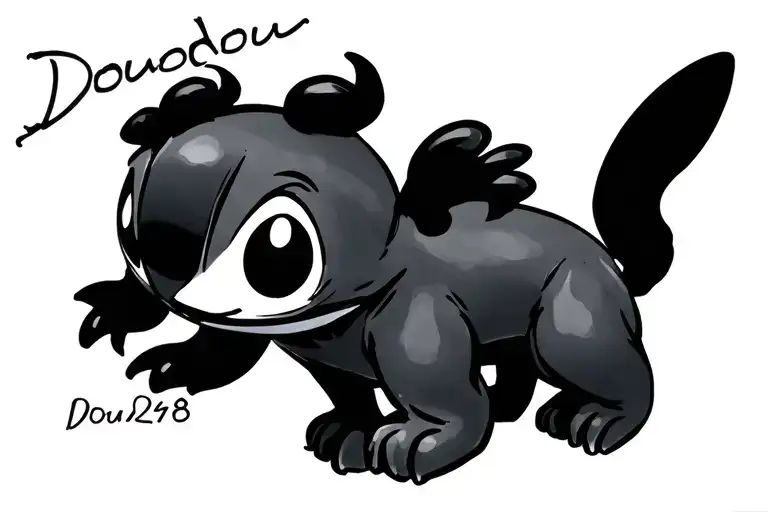 "Doudou 09/26/98" Stitch tattoo design idea