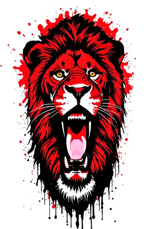 Christ empty tomb and a Lion face angry with Animal from the Muppets and the Dork Day Afternoon podcast logon tattoo design idea