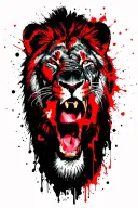 Christ empty tomb and a Lion face angry with Animal from the Muppets and the Dork Day Afternoon podcast logon tattoo design idea