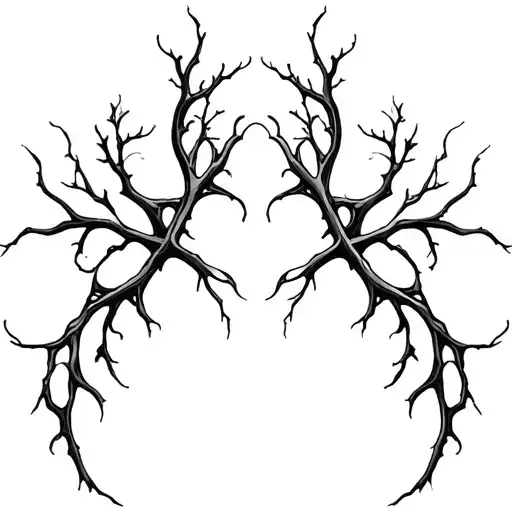 Smooth, branching lines like soft energy veins. Organic and calm, no shading, natural anatomical flow. tattoo design idea