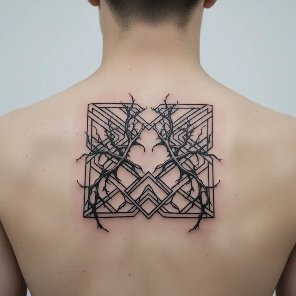 Smooth, branching lines like soft energy veins. Organic and calm, no shading, natural anatomical flow. tattoo design idea