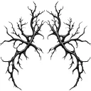 Smooth, branching lines like soft energy veins. Organic and calm, no shading, natural anatomical flow. tattoo design idea