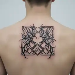 Smooth, branching lines like soft energy veins. Organic and calm, no shading, natural anatomical flow. tattoo design idea