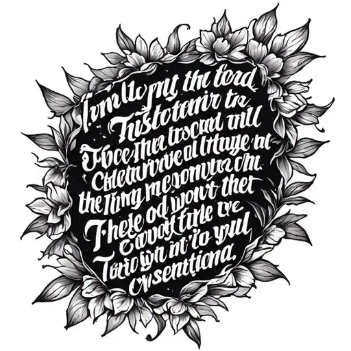 upper half sleeve tattoo bible verse written tattoo design idea