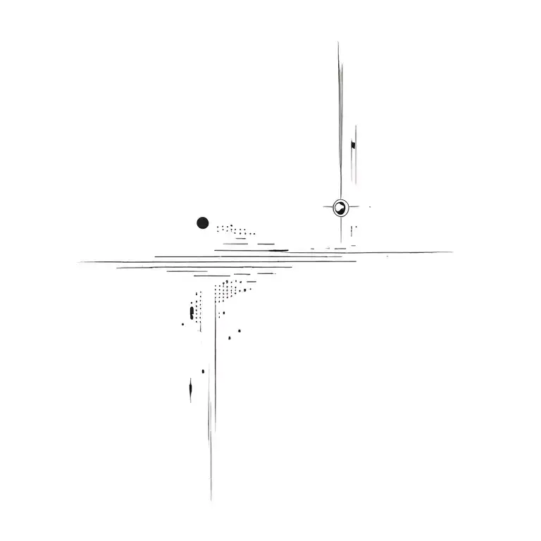 Fine line black and grey tattoo on the left shoulder down the arm.  The movie interstellar theme mixed with the lord of  tattoo design idea