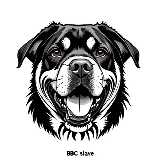 "BBC slave" Rottweiler tattoo design idea