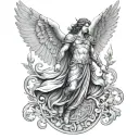 Archangel Raphael tattoo design idea