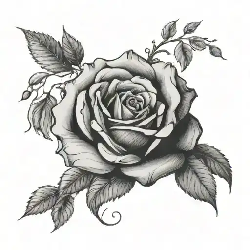 rose go gentle into that good tattoo design idea