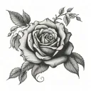 rose go gentle into that good tattoo design idea