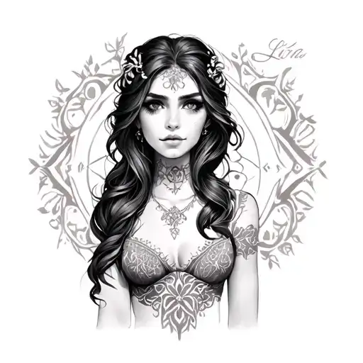 Lyra tattoo design idea