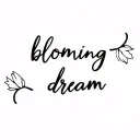  "blooming dream" in cursive  (it is a tribute to Snooze by Agust D)  i like minimalistic, simple tattoos  tattoo design idea