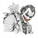 joker smiling heath ledger joker tattoo design idea