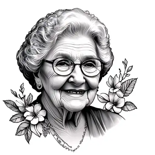 Grandma Memorial tattoo design idea