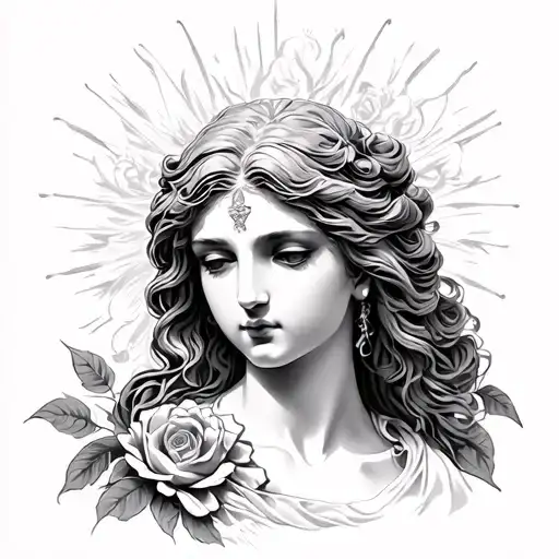 Aphrodite tattoo design idea