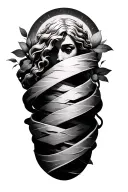 let go and let god wrapped loosely tattoo design idea